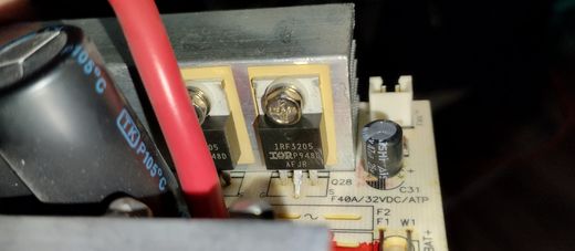 No-break: medición de los MOSFET de potencia